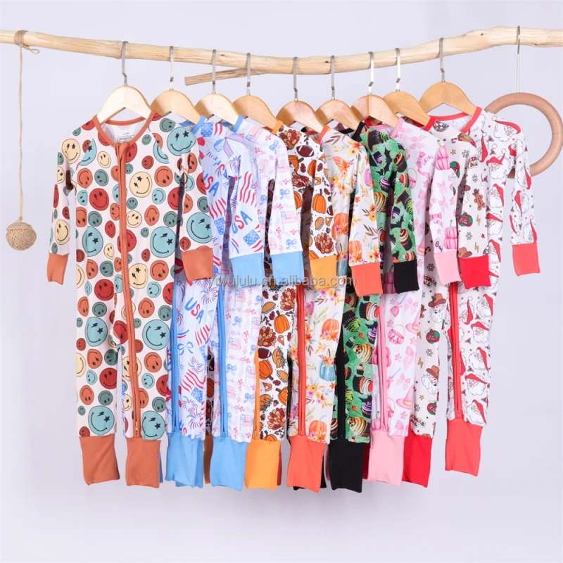 Organic Baby Clothes Bamboo Baby Pajamas Kids Infant Clothes Baby Jumpsuits Rompers