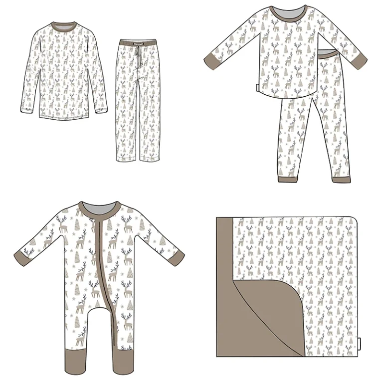 Organic-Cotton-Family-Dog-Pyjamas-Christmas-Matching-Family-Pajamas-Bamboo-Christmas-Pijamas-for-Family