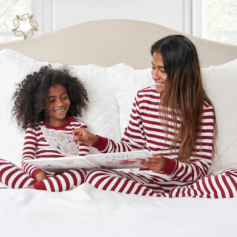 Organic-Cotton-Matching-Holiday-Pajama-Set-Sustainable-Family-Christmas-Pajamas-Eco-Friendly-Childrens-Christmas-Pajamas