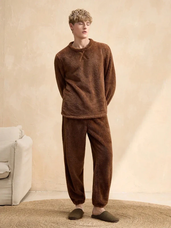 Pajamas Spring and Autumn Long Sleeve House Clothes Men's Winter Sleepwear
