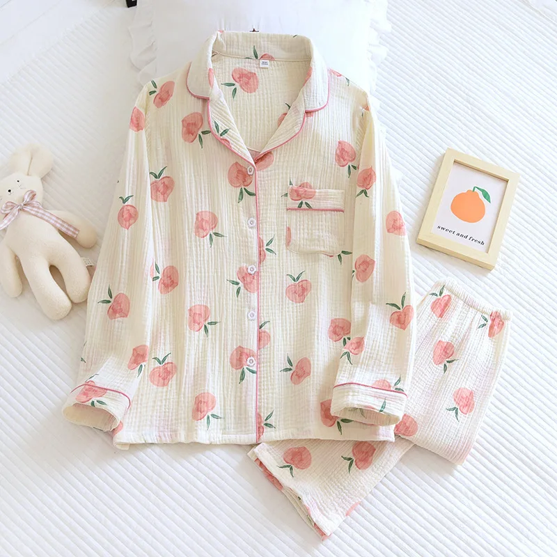 Pajamas for Women Set Two Piece Pajama Set Cotton Pajamas Women