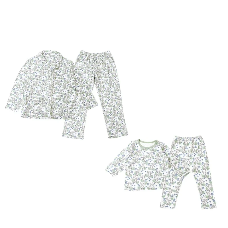 Parent child Clothes Mommy and Me Outfits Matching Pullover Baby Girl Long Sleeve Pajama Sets