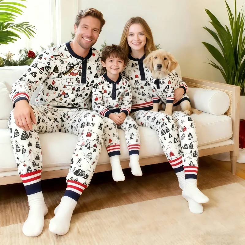 Pet Loungewear Matching Human Family Clothes Bassotto Sausage Dachshund Wiener Dackel Matching Dog and Owner Pajamas Sets