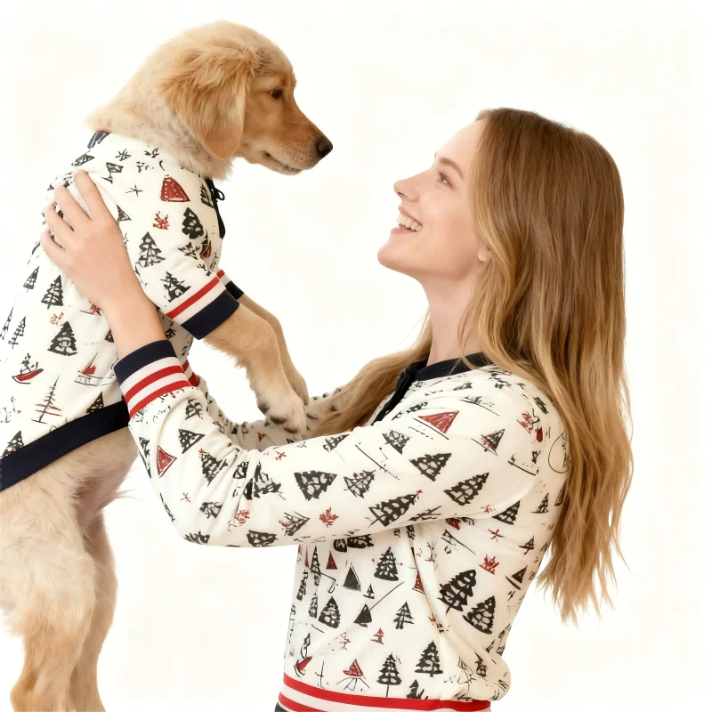 Pet Loungewear Matching Human Family Clothes Bassotto Sausage Dachshund Wiener Dackel Matching Dog and Owner Pajamas Sets