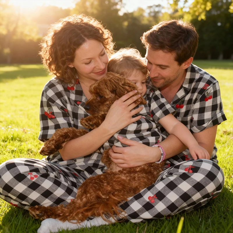 Pet Loungewear Matching Human Family Clothes Bassotto Sausage Dachshund Wiener Dackel Matching Dog and Owner Pajamas Sets