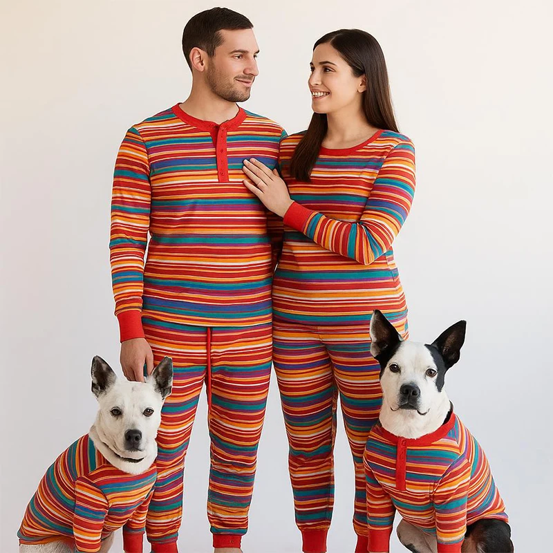 Pet Loungewear Matching Human Family Clothes Bassotto Sausage Dachshund Wiener Dackel Matching Dog and Owner Pajamas Sets