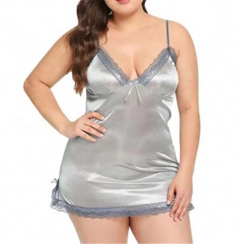 Plus Size Women's Velvet Plaid Breathable Sexy Pajamas Set
