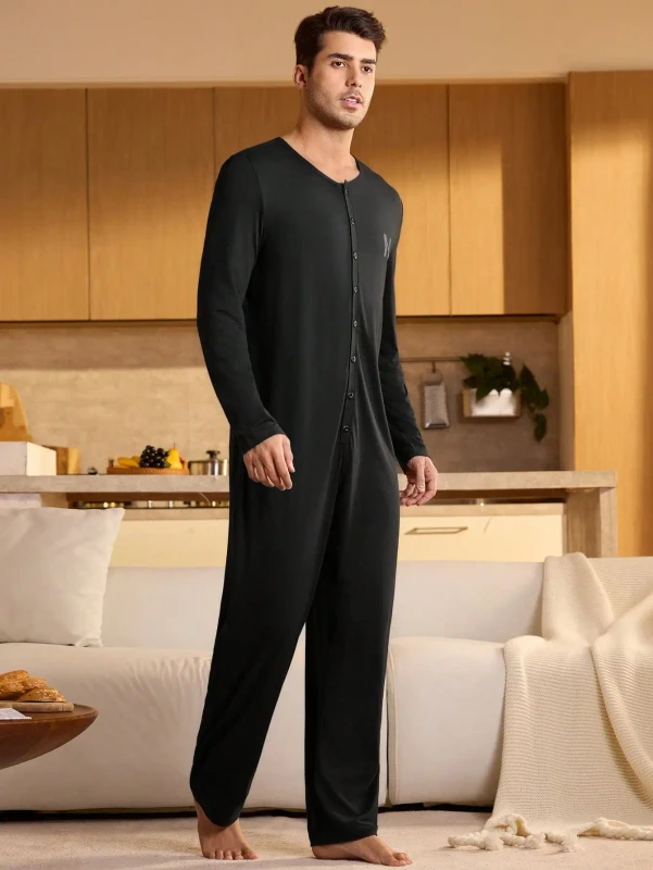 Premium Fabric and Comfortable Fit Adult Men Onesie Pajamas Jumpsuit