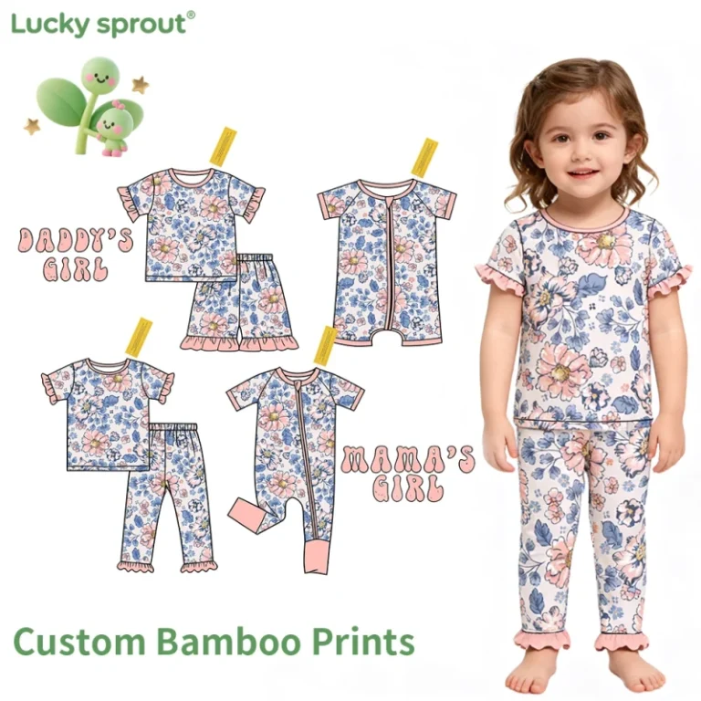 Print-Baby-Infant-Organic-Bamboo-Spandex-Onesie-Rompers-Clothes-Toddler-Kid-Pajamas-Sleepwear-Clothing