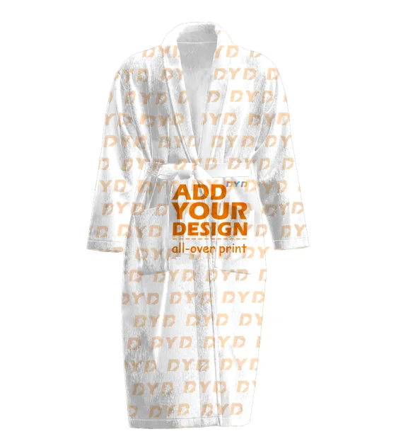 Print on Demand Men's Loose V-Neck Long Sleeve Breathable Thermal Pajamas Nightgown Sleepwear Homewear Casual