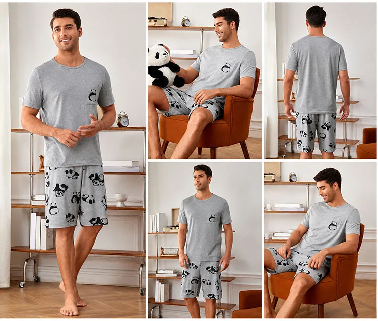 Pyjamas Mens Sleepwear Designer Pajama Sets Men's Short Pajamas Set