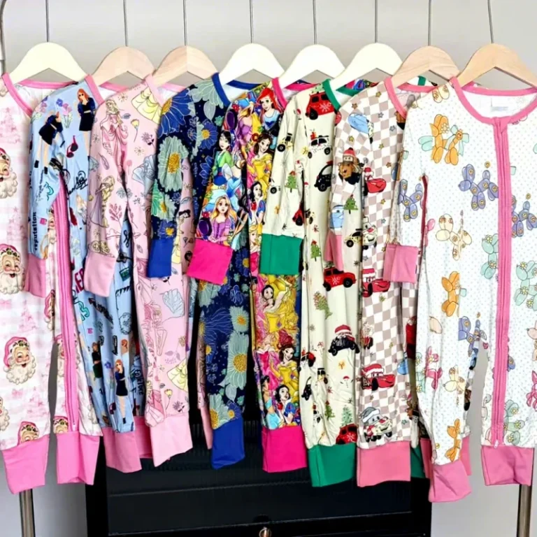 RTS-Colorful-Mysterious-Box-Bamboo-Pajamas-Kids-Girls-and-Boys-Soft-Toddler-Girls-Clothing-Sets