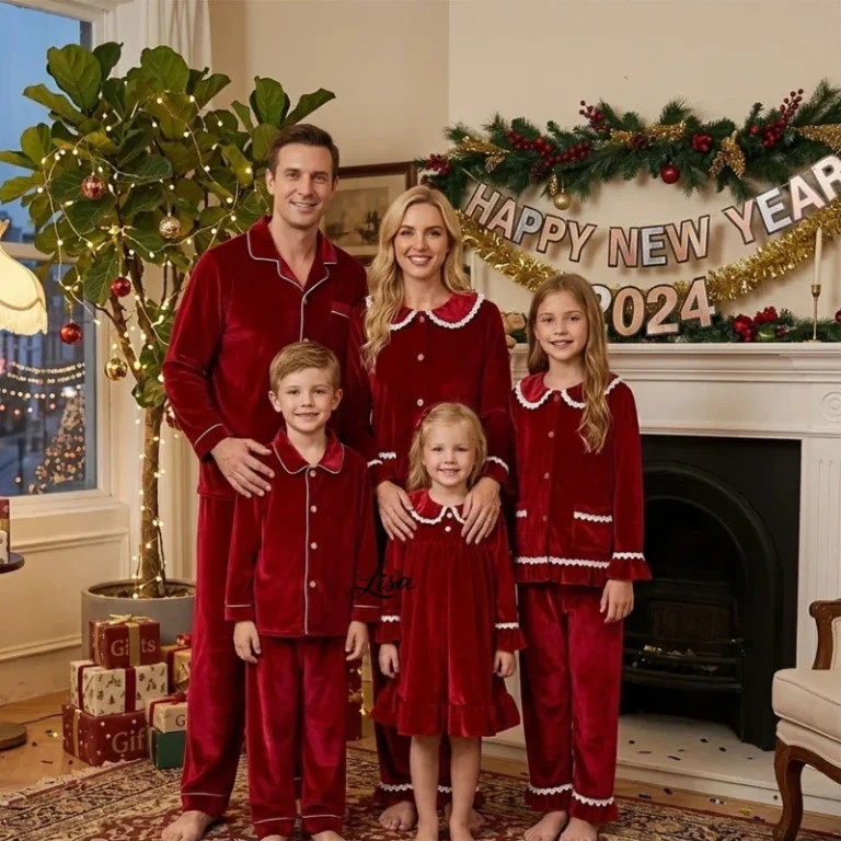 RTS-Red-Velvet-Family-Matching-Pyjamas-Set-Long-Sleeve-Christmas-Sleepwear-for-Mom-Dad-Kids-New-Year-Holiday-Nightwear