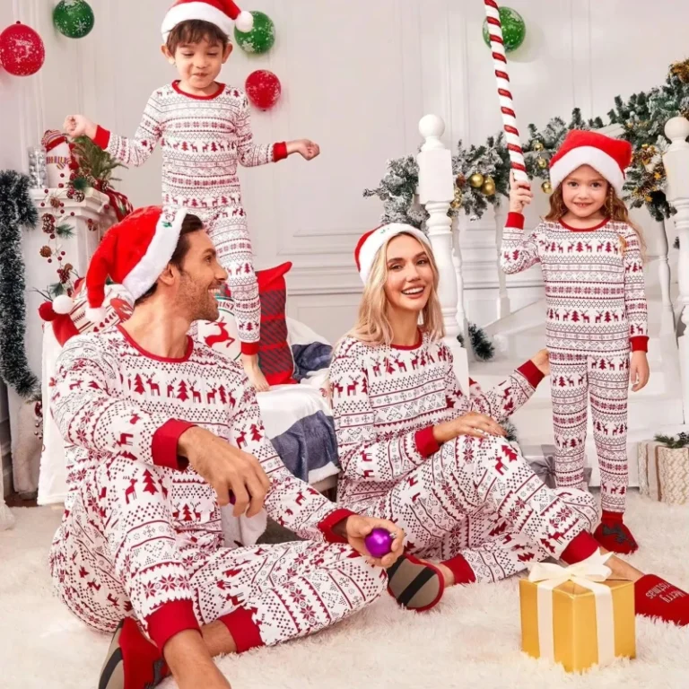 Ready-to-Ship-New-Arrivals-Custom-Christmas-Loungewear-Set-Family-Matching-Christmas-Pajamas-for-Women-Set