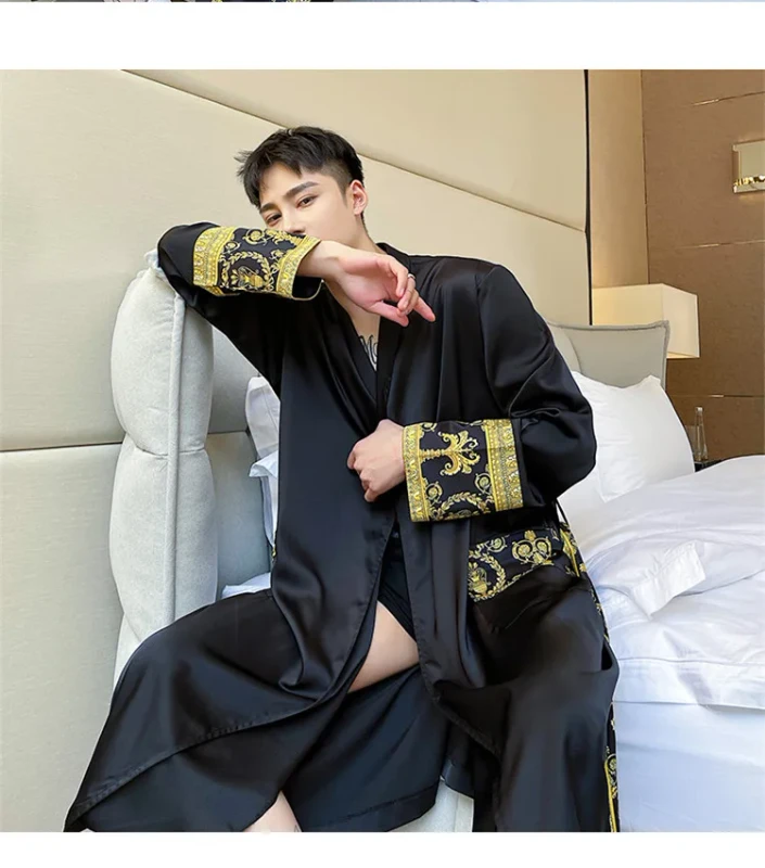 Robe Bathrobe Pajama for Men