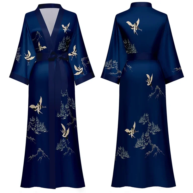 Satin-Robes-Woman-Long-Sleeve-Printed-Robe-Dress-Luxury-Women-Designer-Robes