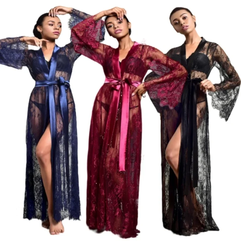 See-Through-Long-Robe-Sexy-Womens-Mesh-Perspective-Long-Nightgown-Suit-Womens-Sleepwear-1