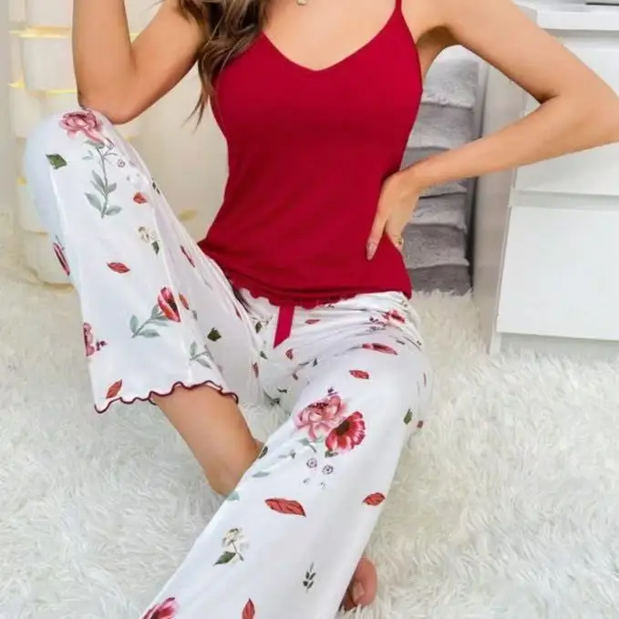 Set-of-Casual-and-Comfortable-Striped-Pajamas-Suitable-for-Wear-Outside-Thin-and-Suitable-for-Home-Wear