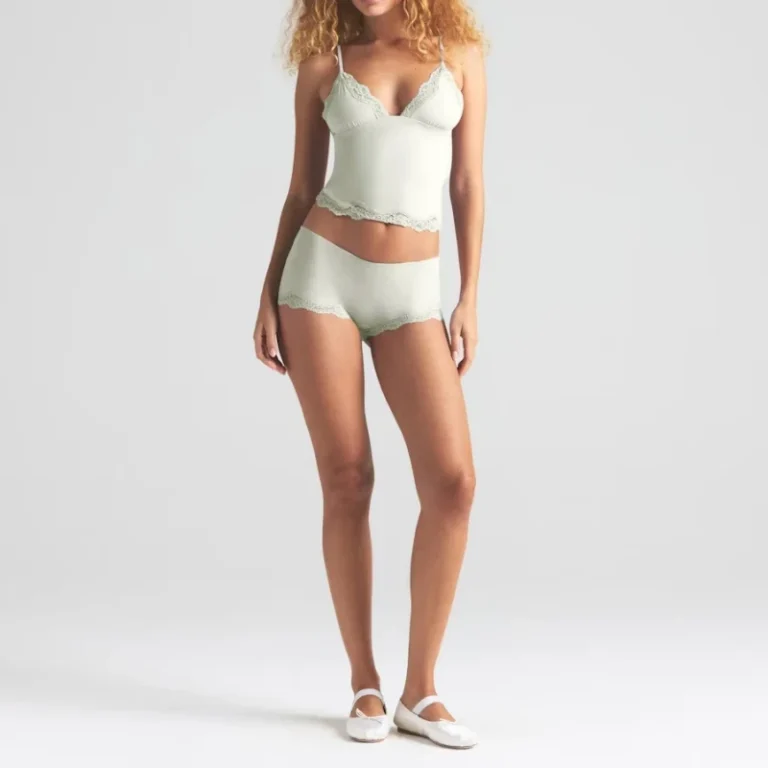 Sexy-Elegant-Lace-Trim-Camisole-Shorts-Pajama-Set-for-Women-Spring-Modal-Fabric-Comfortable-Breathable-Stylish-Nightwear-Home