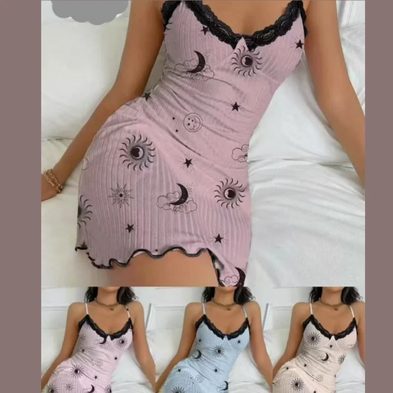 Sfy Y1577 Camisole Dress Pajamas Summer Thin Style Women's Pajamas