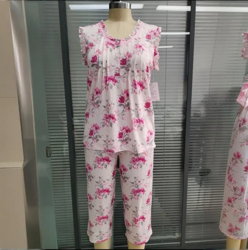 Sleepwear Women Cotton Nightwear Pajamas for Women Set