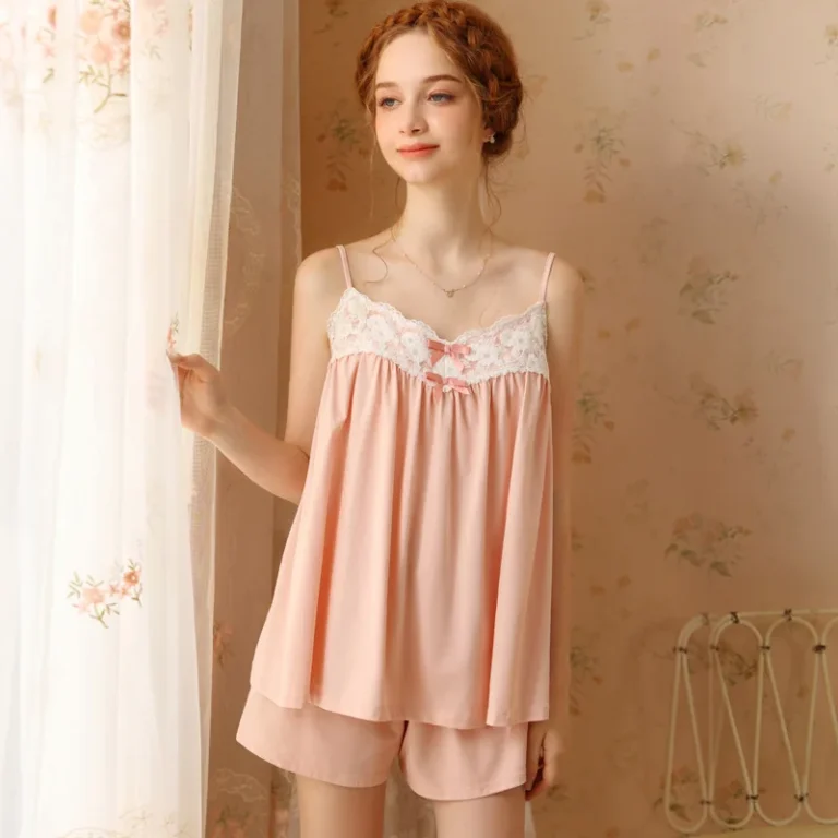 Slip-Lace-Loungewear-Set-Camisole-Pajamas