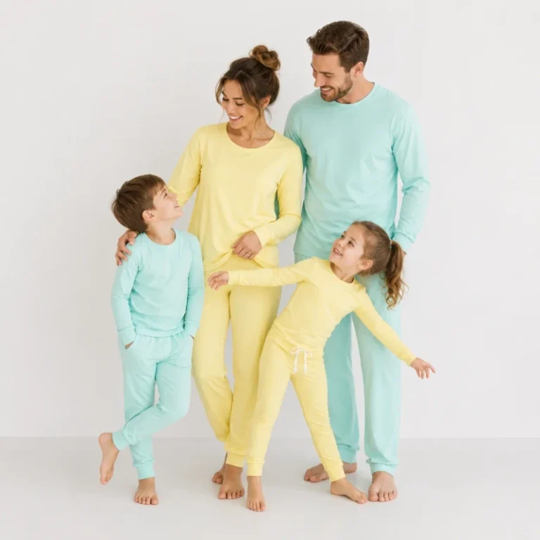 Soft-Bamboo-Kids-Baby-Clothing-Set-Pajama-Sleepwear-Mommy-and-Me-Pyjama-Set-Homewear-Family-Matching-Outfits