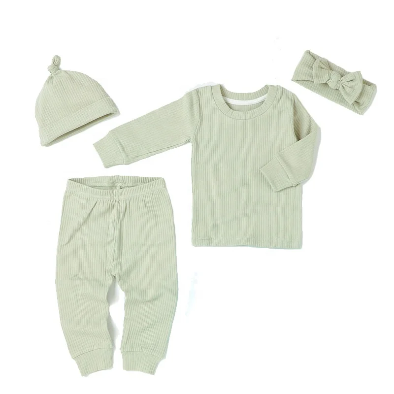Soft Organic Cotton Baby Pajamas Newborn Infant Baby Gift Set