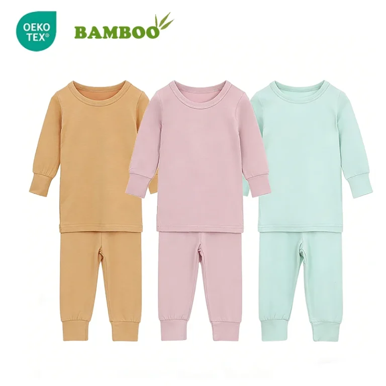 Solid-Baby-Clothing-Set-2pcs-Bamboo-Clothing-Baby-Pajamas-Set