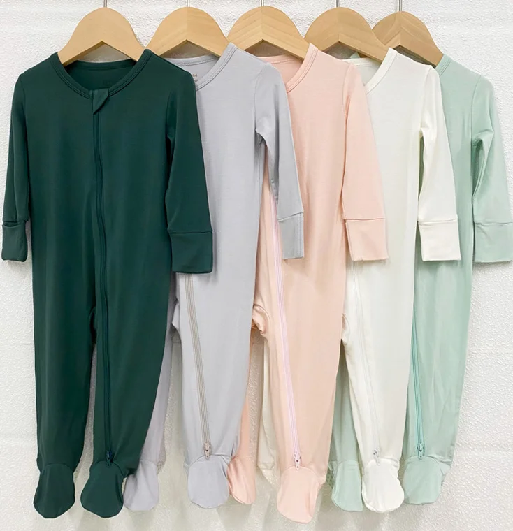 Spring-Fall-Bamboo-2-Way-Zipper-Jumpsuits-Neutral-Toddler-Sleepwear-Bamboo-Viscose-Zipper-Pajamas