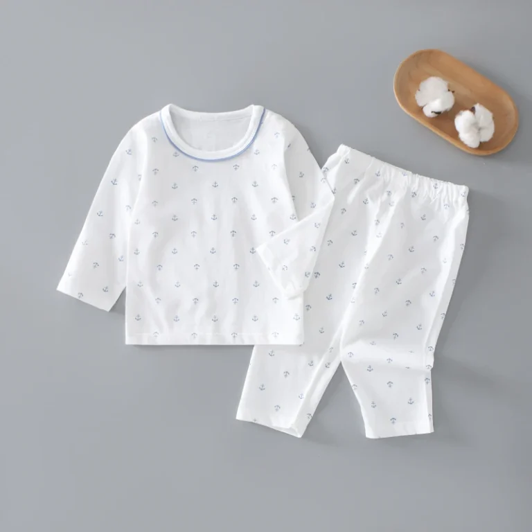 Summer-100-Cotton-Casual-Floral-2-Piece-Soft-Shell-Suit-Thin-Baby-Loungewear-Set-Breathable-Anti-Cold-Infant-Pajamas