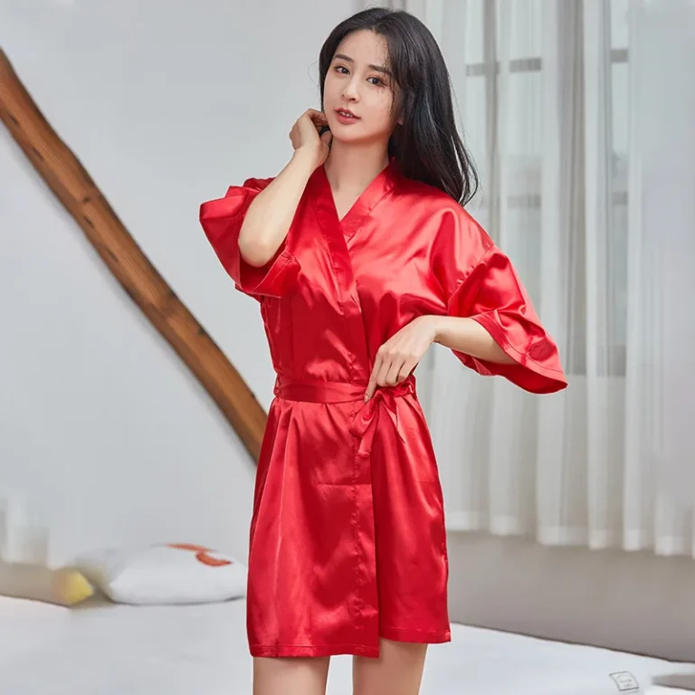 Summer-Breathable-Nightgown-Womens-Kimono-Fashionable-Women-Pajamas