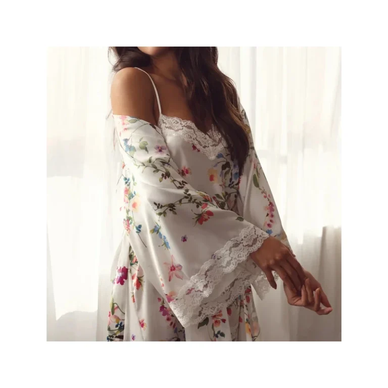 Summer-Fashion-All-Over-Print-Loungerwear-Robes-Custom-Design-Polyester-Spandex-Kimono-Robe-for-Women