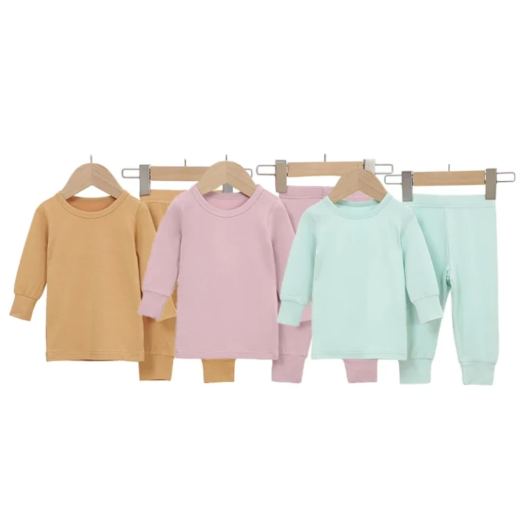Super-Soft-Solid-Summer-O-Neck-Viscose-From-Bamboo-Jersey-Baby-Clothing-Set-Sleeve-Baby-Pajamas-Set