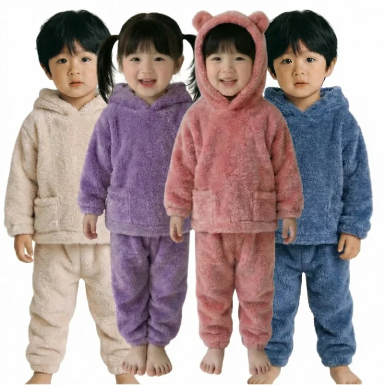 Toddler-Autumn-and-Winter-New-High-Grade-Pajamas-Cute-Bear-Home-Suit-Warm-Coveralls-with-Thermal-Features