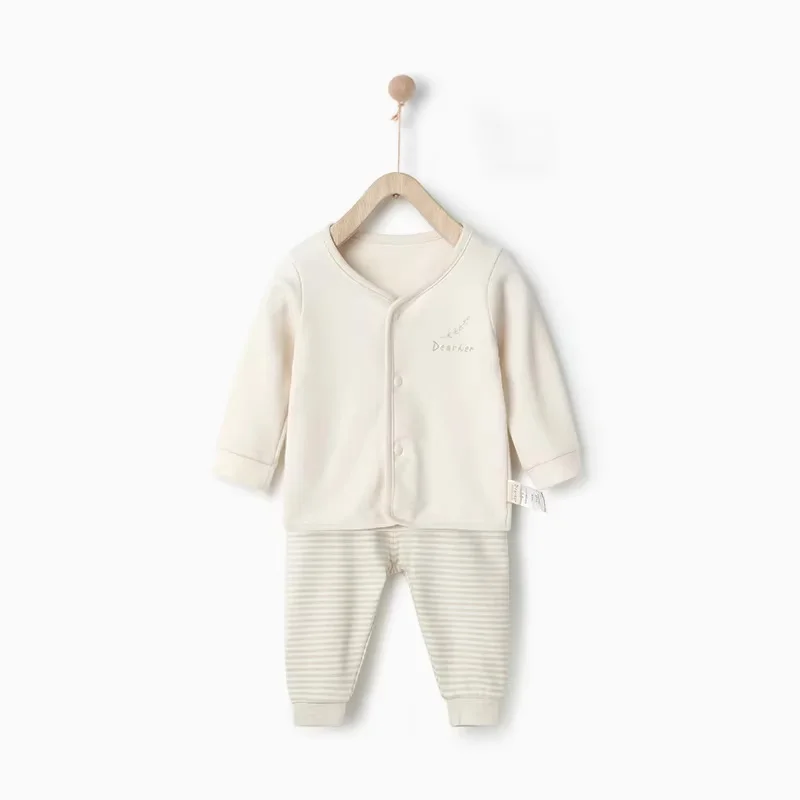 Toddler Cotton Pajama 100% Organic Cotton Baby Pyjamas Eco Friendly Toddlers Fall Pajamas Little Kids Lounge Sets Baby Pjs