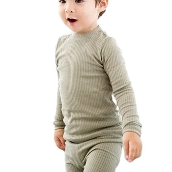 Toddler-Pyjamas-Children-Pajamas-Organic-Cotton-Toddler-Lounge-Set-Eco-friendly-Baby-Pajamas-Ribbed-Toddler-Sleep-Wear