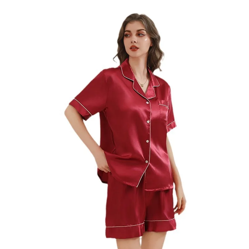 Two Piece Women's Pajamas Set Comfortable Solid Women's Sleepwear Set