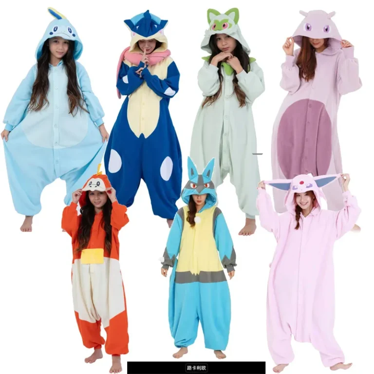 Unisex-Adult-Cartoon-Costume-Halloween-Christmas-Fleece-Onesie-Pajamas-M-414