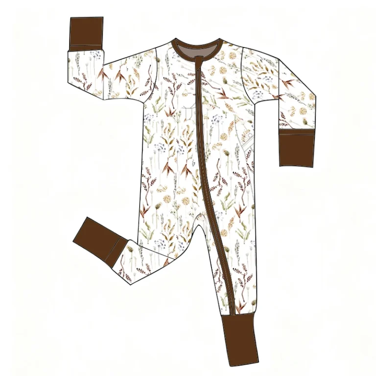 Unisex-Baby-Sleepsuit-Cartoon-Pattern-Two-Way-Zipper-Made-Super-Soft-Bamboo-Viscose-Knitted-Casual-Long-Sleeved-Infant-Pajamas