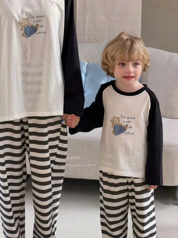 Unisex-Kids-Pyjamas-Set-95-Cotton-5-Spandex-Thin-Summer-Long-Sleeve-Long-Pants-Breathable-Soft-Children-Sleepwear-2-Pcs