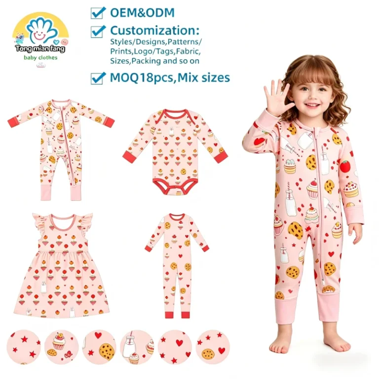 Unisex-Newborn-Baby-Bamboo-Fabric-Spandex-Zipper-Onesie-Toddler-Romper-Pajamas-Sleepwear-Clothing