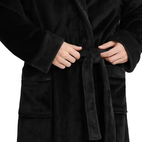 Unisex-Robe-with-Hood-Ultra-Cozy-Fleece-Bathrobe-for-Men-Plush-Hooded-Robe-with-Belt-2-Pockets