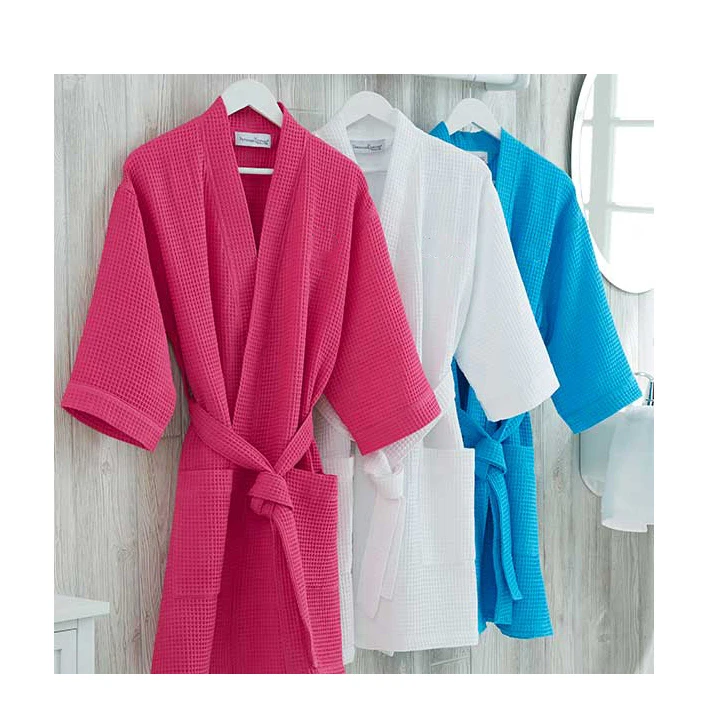 Waffle-Soft-Bathrobe-Man-and-Women-Luxury-Bath-Robes-Cotton-Nightgowns-Womens-Sleepwear-Unisex-Adult-Sleepwear