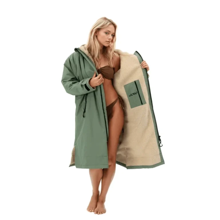 Weatherproof-Outdoor-Winter-Keep-Warm-Long-Sleeve-Sherpa-Lined-Changing-Robe-Surf-Recycled-for-Adult-Kids