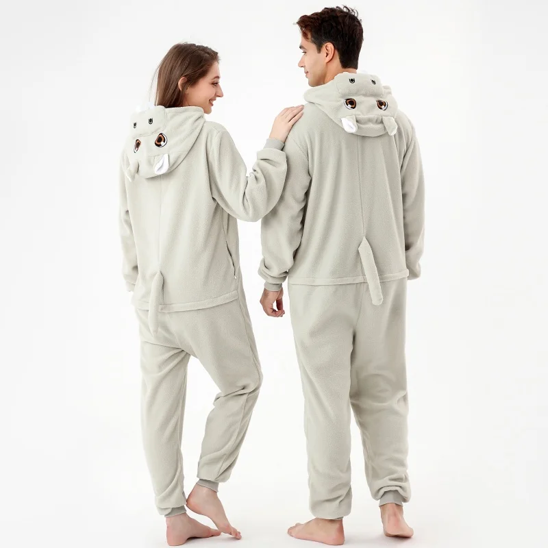 Winter Christmas Pajamas Family Cute Adult Animal Sea Horse Stitch Onesie Pajamas for Women