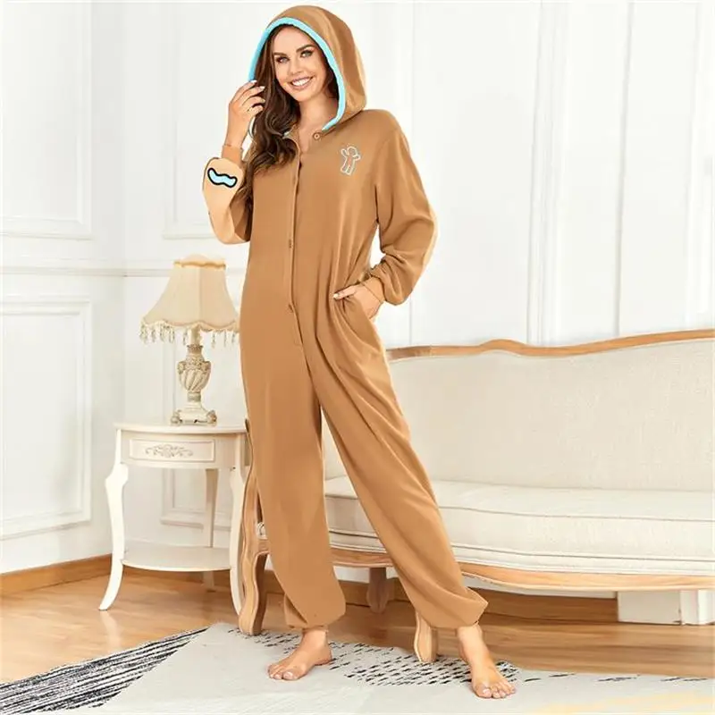 Winter Pyjamas Women Sleepwear Adult Animal Jumpsuit Onesie for Women