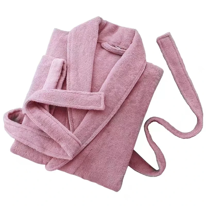 Women Bathrobe Women's Night robe Cotton Terry Sleepwear Bathrobe Woman Bath Luxury Robe Pajamas