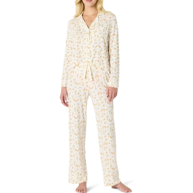 Women Pajamas Set Soft Loungewear Silk Satin Pajamas for Women 2 Piece Short Sleeve Sleepwear Set Comfortable Nightwear