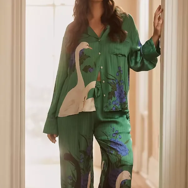 Womens-Customizable-Luxury-Satin-Robes-Floral-Drawstring-Home-Wear-Breathable-Size-Sizing-for-All-Seasons-XS-6XL
